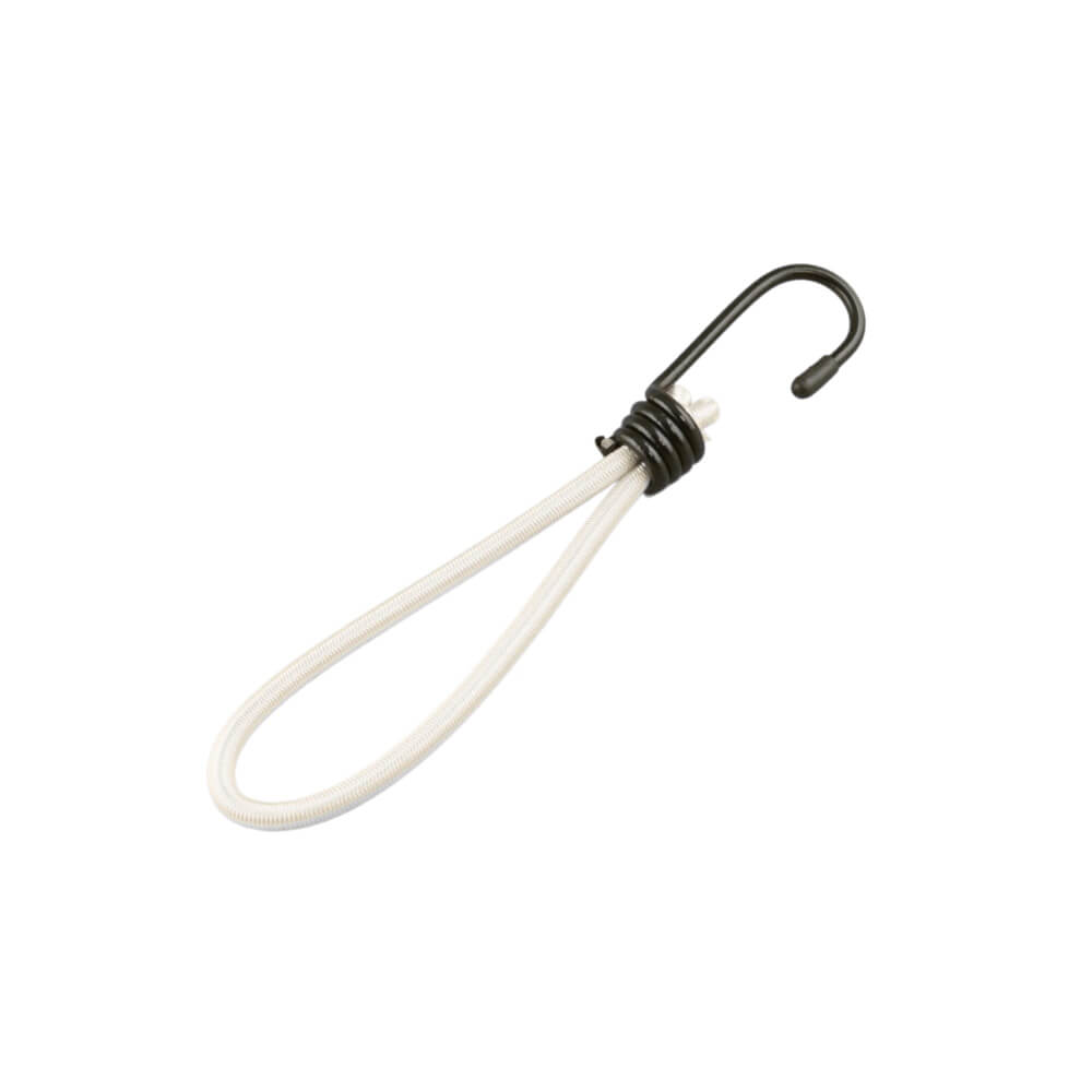 สายรัดยางยืดแบบห่วง ECSAI ตะขอเหล็ก ขนาด 6 มม. ยาว 20 ซม. สีขาว (แพ็ค 6 ชิ้น)_1